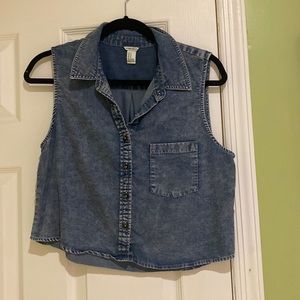 Denim Crop Top